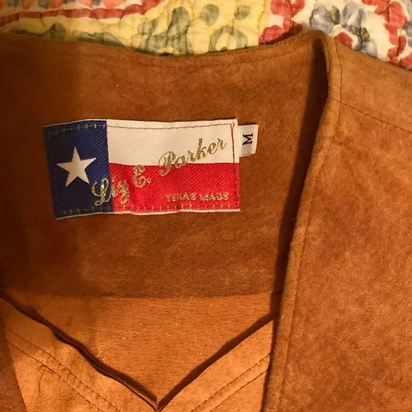 Liz & Parker suede leather fringe western vest M - Picture 3 of 8